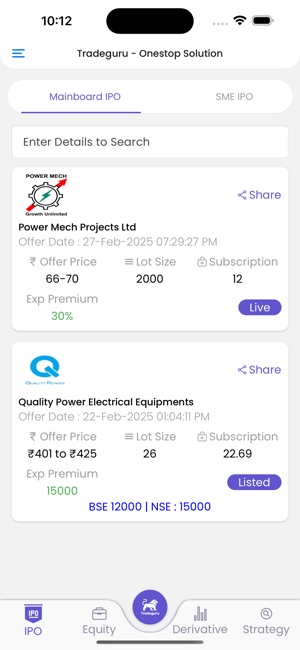 TradeGuru Trading Interface